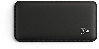 Glorious Gaming Padded Mouse Wrist Rest - gesteppte Ränder, glatte Stoffoberfläche, rutschfester Gummiboden, mittlere Festigkeit, 200 x 100 x 17mm - Schwarz
