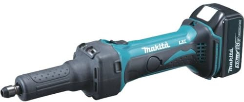 Makita – Batería amoladora recta 18 V/5,0 AH, incluye 2 baterías y cargador, 1 pieza, dgd800rtj, DGD800RTJ 350 wattsW, 18 voltsV
