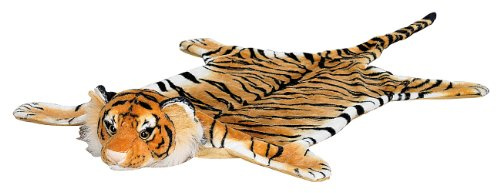 infactory Tigerfell: Kuschliger Webpelz-Vorleger Königstiger, 170 cm (Teppich, Tigerfell mit Kopf, Tiger)