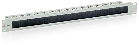 Equip 327411 - Panel pasacables (con cepillo 1U, con barra de soporte)