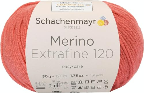 Schachenmayr Merino extrafina 120, 50 g korallgarn för hand
