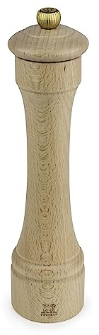 PEUGEOT - Pfeffermühle Hostellerie 22 cm - Stahlmahlwerk - Klassische Mahlgradeinstellung - Aus Holz mit PEFC-Siegel - Natur