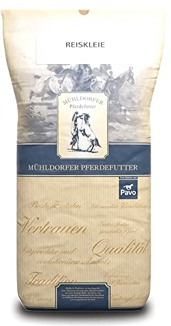 Mühldorfer Reiskleie - 20 kg - Getreidefreies Pferdefutter - Effizienter Energielieferant - hoher Eiweißgehalt