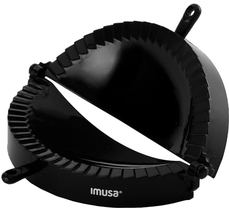 Imusa USA IMU-71006W Jumbo-Empanada-Form, einfach zu bedienen, aus Kunststoff, Schwarz