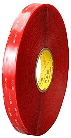 3M VHB Nastro 4905, 25 mm X 66 m, 0.5 mm, 3 Pezzi, Transparente