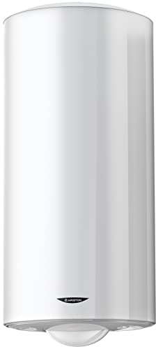 Ariston Initio Elektrischer Warmwasserspeicher, vertikal, Wandmontage, 100 l, Durchmesser 530 mm, geschirmtes Tauchwiderstand, entworfen und hergestellt für den Einbau in Frankreich.