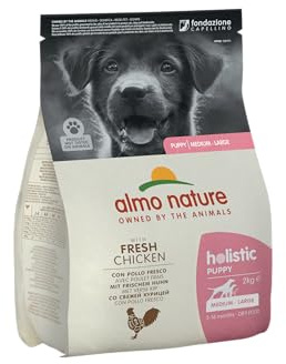 almo nature Holistic Puppy Medium mit Frischem Huhn Komplett-Trockenfutter Für Welpen & Junghunde -mittelgrosser Rassen - 2kg