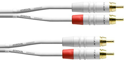 CORDIAL CABLES Duales Audiokabel RCA weiß 6 m AUDIO Essentials RCA-Kabel