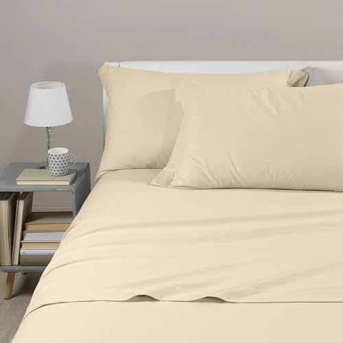 Caleffi - Parure de lit avec Housse de Couette 100% Coton – 2 Taies d’Oreiller 50x80 cm, Linge de Lit Confortable et Elégant - Housses de Couettes Pour 1 Personne ou 2 Personnes