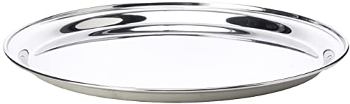 Genware NEV-52039 Tray, Stainless Steel, 12 Round, 300 mm