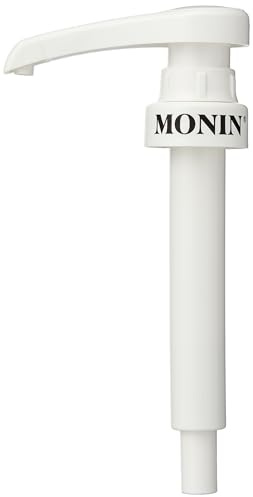 MONIN 10ml Pump. Compatible with 1L Plastic (PET) Bottles (Sugar-Free Syrups, Cloudy Lemonade Concentrate) and 25cl MONIN Syrup Bottles for Easy Use. Use 2 Pumps for Coffee