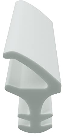 DIWARO® Stahlzargen-Dichtung SZ134 | weiß oder grau | 5 lfm für Haus- und Innentüren. Zum Schallschutz und abdichten der Tür. Bestehend aus TPE (Thermoplastischen Elastomer) (weiß)