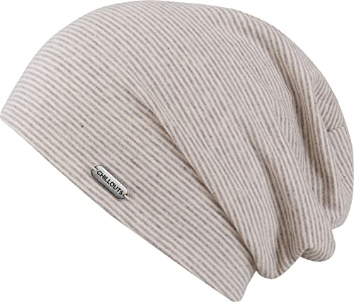 CHILLOUTS Unisex Pittsburgh lång beanie, 75 Nude/grå, En Storlek