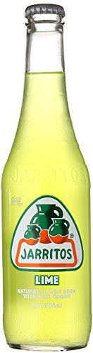 Jarritos Lime Mexican Soda Drink Glass Bottle 12.5 oz (Pack of 6) by Jarritos