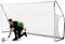 QUICKPLAY KICKSTER 12x6ft Football Goal – Quick Setup Portable Football Net for Youth Training, official size goal for 5v5 & 7v7 Mini-Soccer - Quick Setup Goal - Includes Carry Bag