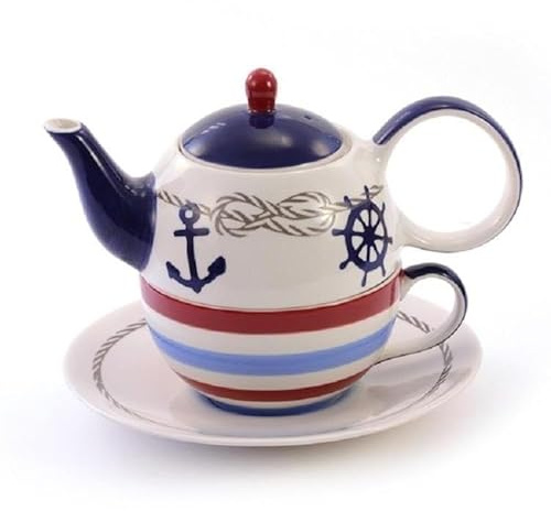 Tea for one Set Silje Keramik, 4-teilig Kanne: 0,4 l, Tasse: 0,2 l