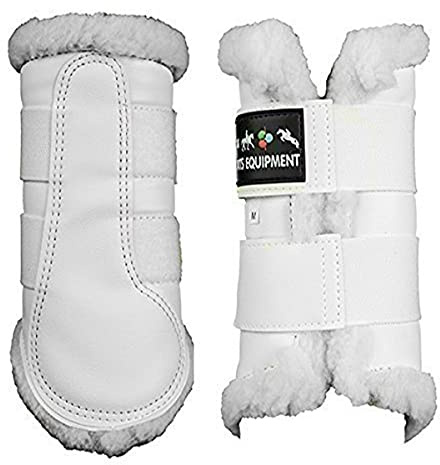 HKM 8585 Gamaschen Comfort, Teddyfutter Lederimitat-Kunstleder Anatomisch,