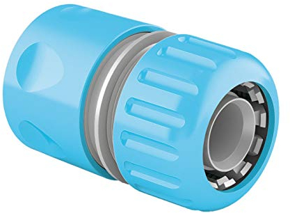 Connettore rapido Cellfast - IDEAL™ flow 1» Elementi di serraggio in acciaio inossidabile, collegamento di 2 estremità del tubo, plastica ABS, 57-027, grigio