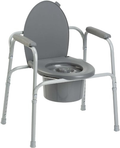 Invacare Styxo Toilettenstuhl, Weiß/Grau