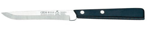 GÜDE Solingen - Universalmesser schwarz / weiß mit Wellenschliff, 11 cm, UNI, POM