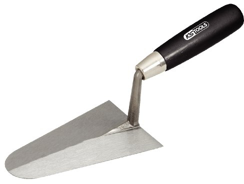 KS Tools 144.0112 Cazzuola per Stuccatura, 180 mm, Tondo, Impugnatura in Legno