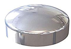 Charles Watson Plastidome Plastic Screw Cover Caps, Chrome, Pack of 25 | Two-piece design fits 6, 7 and 8 gauge fasteners securely; also available in white, black or teak and alternative packs