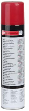 FMprofessional Gas-Nachfüllflasche 300ml, zum Nachfüllen von z.B. Küchengasbrennern (Farbe: Schwarz/Silber/Rot), Menge: 1 Stück
