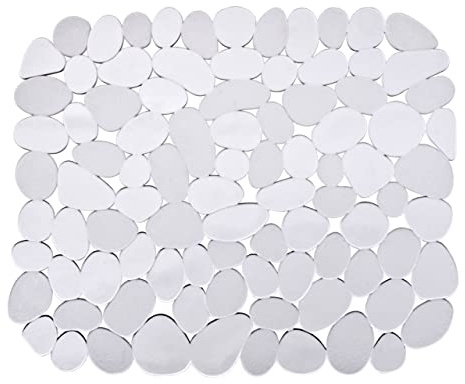 WENKO Spülbeckeneinlage Stone Transparent, schützt das Spülbecken, zuschneidbar, Kunststoff, 31 x 26 cm, transparent