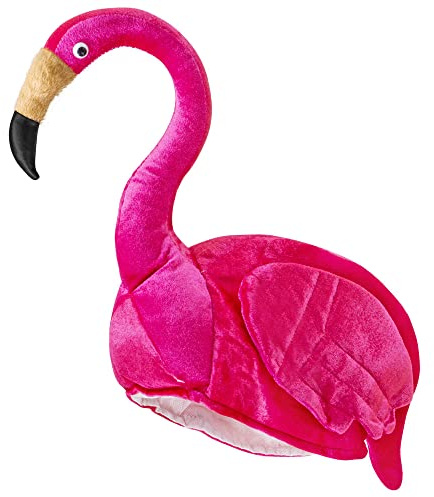 W WIDMANN MILANO Party Fashion - Flamingo Hut | Rosa Tierhut, Kopfbedeckung, Accessoires, Kostümzubehör für Karneval und Mottoparty