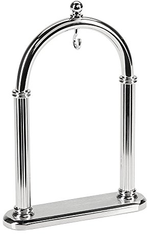 Hermann Jäckle Taschenuhrständer S2 mit Bogen Taschenuhrhalter für eine Taschenuhr | mit schwerem Standfuß