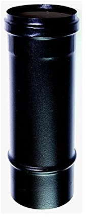 Rohr Schwarz 0,5 m DN 80 schwarz lackiert 600 Grad Ofen Holzpellets CE Made in Italy