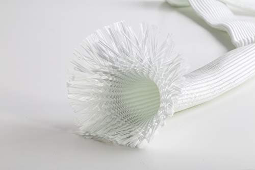 Guaina Isolante Ignifuga in Fibra di Vetro, alte temperature 550° C, diametro da 1 mm a 50 mm, 10 Metri (10 mm)