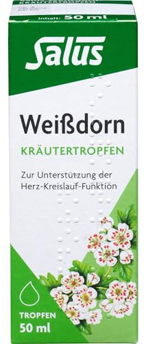 Salus Weißdorn-Kräutertropfen zur Unterstützung der Herz-Kreislauf-Funktion, 50 ml Lösung