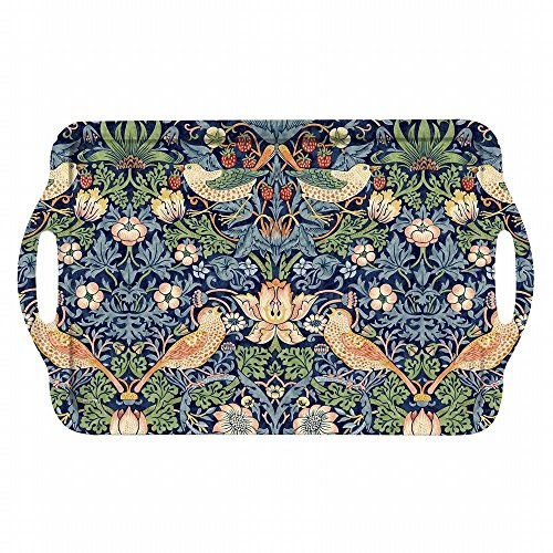 Portmeirion Home & Gifts Pimpernel Strawberry Thief Grand plateau bleu, multicolore, 48 x 29 x 2 cm