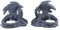 Vogler 816-997 2er Set Teelichthalter Drache Teelicht Dragon 10cm Figur Figurine