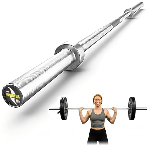 RAGE Fitness Invictus herr skivstång, krom, 7'
