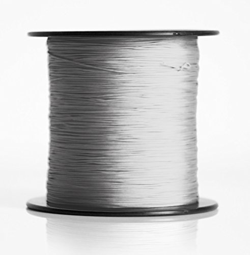 Schnur für Plissee, Rollo, Jalousette 0,8 mm Spannschnur Plisseeschnur zubehör (Grafit, 50 Meter)