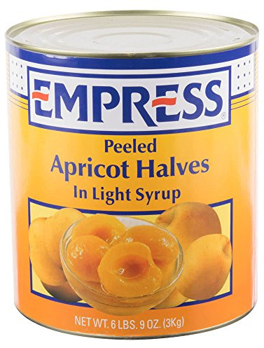 TableTop King #10 Can Peeled Apricot Halves in Light Syrup - 6/Case