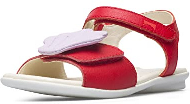 Camper Right K800448, Sandali T-Strap Bambine e ragazze, Rosso 001, 30 EU