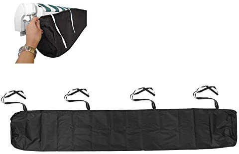 Protecteur De Couverture d'Auvent Anti-Poussière, Housse De Protection Auvent Pare Soleil Sac De Protection Pour Store Banne, Avec Cordon, Pour Terrasse De Jardin Extérieur(Size:3M,Color:Le noir)
