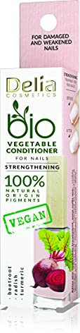 Delia Cosmetics - Bio Nail Oil - Balsamo Vegano - Unghie danneggiate e indebolite - Rifornimento naturale - Rinforzante, Nutriente, Idratante - 11 ml