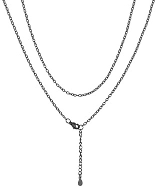 ChainsHouse Rolokette Damen Ankerkette 1.4/2mm Breit Halskette Edelstahl Frauen Feine Gliederkette in Silber/Gold/Rosegold/Schwarz Schlichte Kette Edelstahlkette Kabelkette Schmuck für Geburtstag