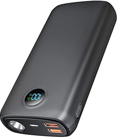 debopo Power Bank, 27000mAh 30W PD3.0 QC4.0 4.5A Ricarica Rapida, USB C Ingresso e Uscita Caricatore Esterno con 3W Luminosa Torcia, Led Display per Smartphone, Tablet e altro