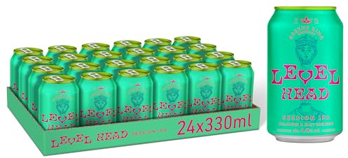 Greene King Level Head Session IPA Beer, 24 x 330ml Cans, 4.0% ABV