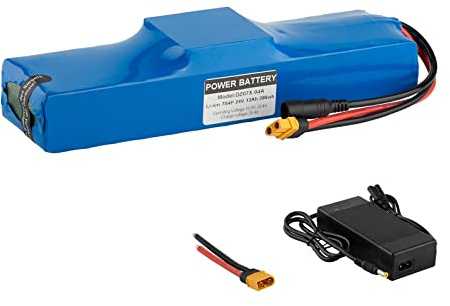 E-Bike Batterie 24V Li-Ion Batterie 12Ah mit Ladegerät 29.4V 200W 250W 300W 350W 400W 500W Kann für Roller Spielzeugautos usw