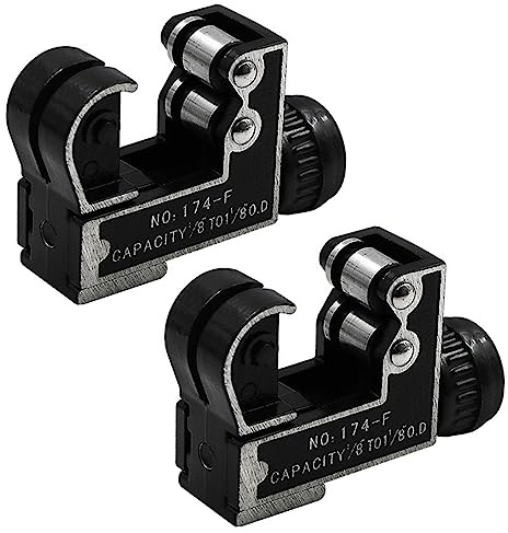 2pcs 3-28mm Mini Rohrschneider, Rohrschneider Kupferrohrschneider Schneidwerkzeuge für Schneiden von Rohren aus Kupfer, PVC Aluminium, Messing, Kunststoff