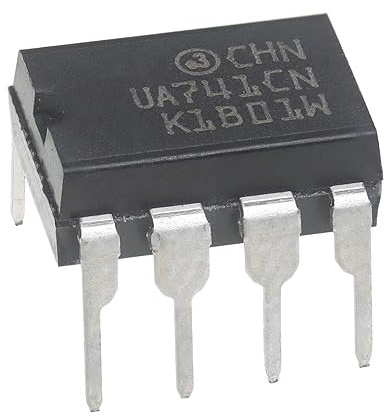ALLECIN UA741CN Amplificador Operacional Único de Propósito General Tipo UA741 Amplificadores Operacionales IC Op Amp DIP-8 8 pines (Paquete de 20 piezas)