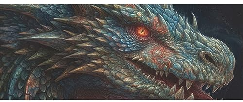 DNOVING Geschenkpapier zum Geburtstag von Drachen, 147,3 x 58,4 cm, Geschenkpapier für Kindergeburtstage und Freunde, GWP-867694073, 2 Rollen