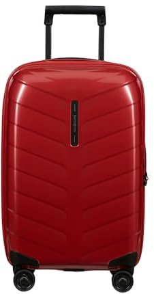 Samsonite Attrix - Spinner S, Erweiterbarer Handgepäck, 55 cm, 38/44 L, Rot (Rot)