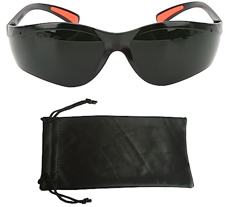 Eujgoov Schweißbrille, Komfortable WIG-Schutzbrille für Elektroschweißen, Argon-Lichtbogenschweiß-Schweißerbrille für Augenschutz, PC, Nylon